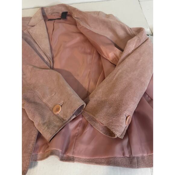 Liz Claiborne Women's Suede Blazer Jacket Size 10 Petite - Picture 5 of 10